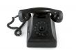 Old black telephone
