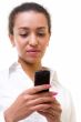 woman with mobile phone