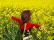 Woman in field
