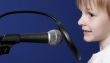 girl with microphone