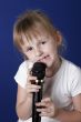 girl with microphone