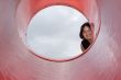 Girl Peeking