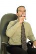 Businessman Drinking Wine