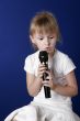 girl with microphone