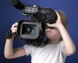 little girl and big camera