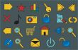 Buttons, symbols