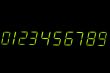 crystal number on black