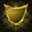 floral shield gold