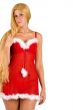 Beautiful Christmas faerie with very long hair posing