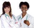 Two women doctor