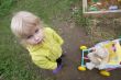 baby with perambulator