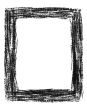 Hand-drawn black grunge frame