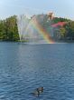 Fountain on the lake
