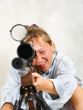 Woman with a gun