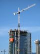 large construction site of a condo tower
