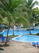blue pool in a tropical setting
