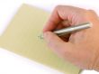 The pen in a hand