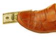 Stepping on United States (US) dollars