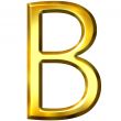 3D Golden Letter B