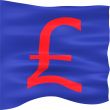 3D British Pound Flag