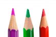 Three crayons vertically