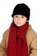Child handsome very warm with hat and scarf wool 
Child handsome