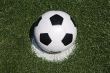 Soccer ball on the penalty point