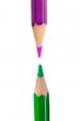 Two pencils confronted