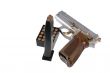 Silvery pistol