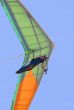 Colorful hangglider in the sky