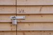 wooden door locked