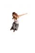 young woman jumps