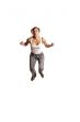 young woman jumps