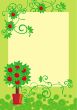 apple tree vector frame