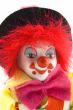 close up of a clowns face