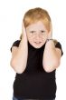 little girl doesnt want to hear