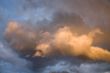 dramatic stormy sky with clouds