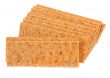 crisp bread on white
