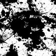 ink splat tile black