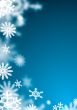 blue snowflake blur