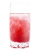 red cocktail on white