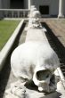 balustrade with skulls