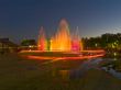 Multicolored fountain