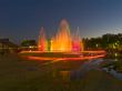 Multicolored fountain