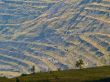 terraces of open-pit mine.