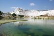 Lake in Pamukkale. Ancient city Hierapolis, Turkey.