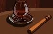 Cognac and cigar
