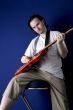 guitarist in studio