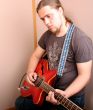 guitarist in studio