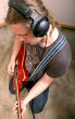 guitarist in studio